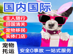 花果山航空邮寄国际宠物托运 【国